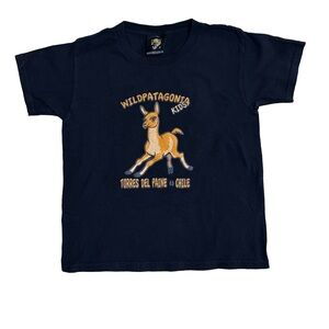 Wild Patagonia Kids Boys Girls Size Small T-shirt with Guanaco Alpaca Graphic